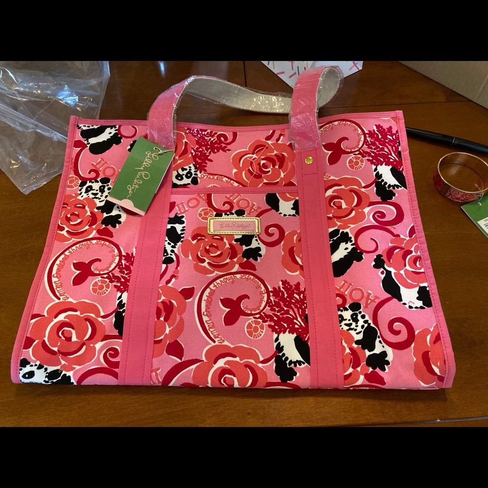 Lilly Pulitzer Alpha Omicron Pi Sorority Tote Bag